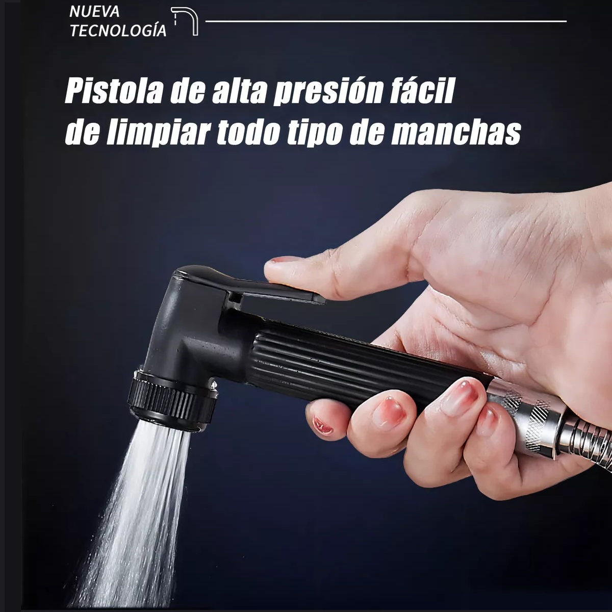 Mezcladora Para Fregadero Flexible Llave Cocina Puede Sacar Color Negro