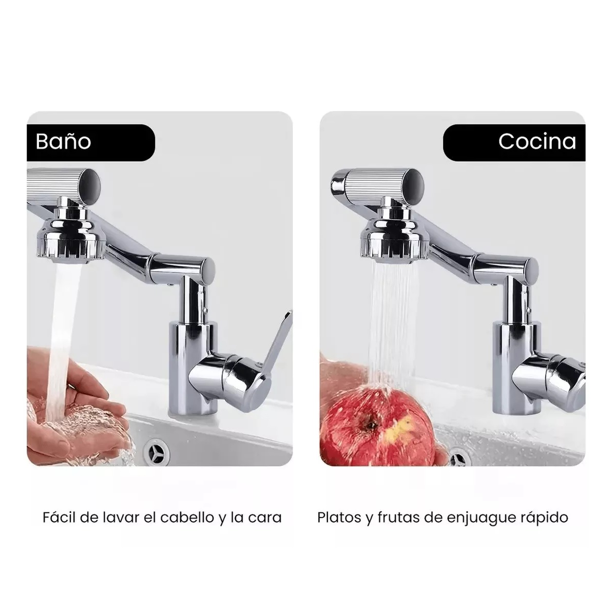 Grifo Cocina Acero Inoxidable, Mezcladora Fregadero 1080°