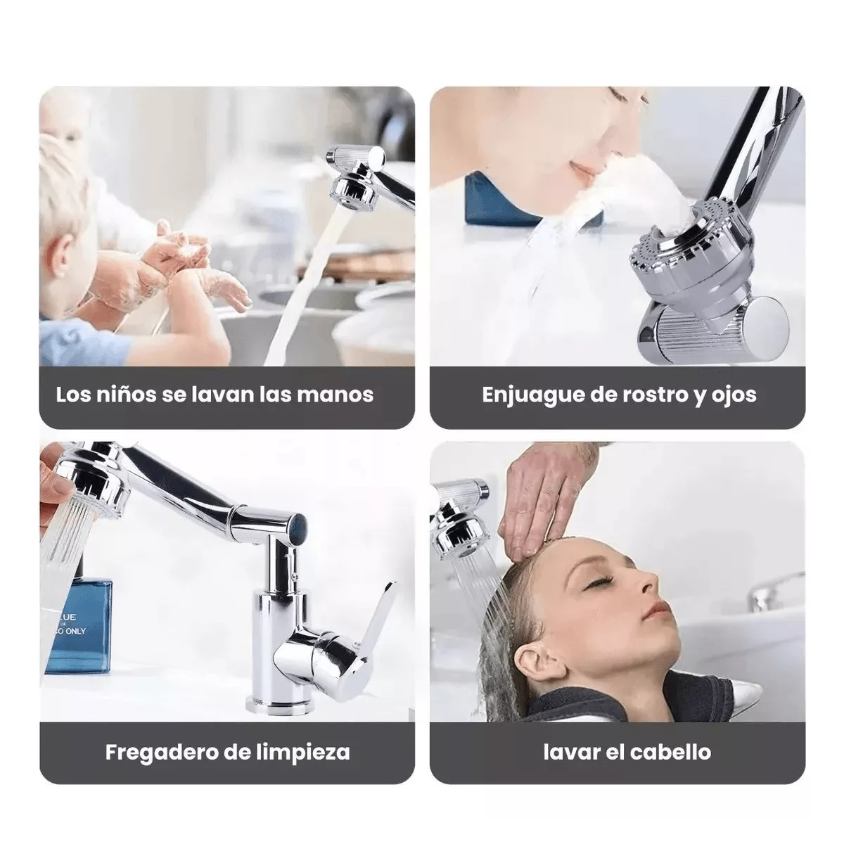 Grifo Cocina Acero Inoxidable, Mezcladora Fregadero 1080°