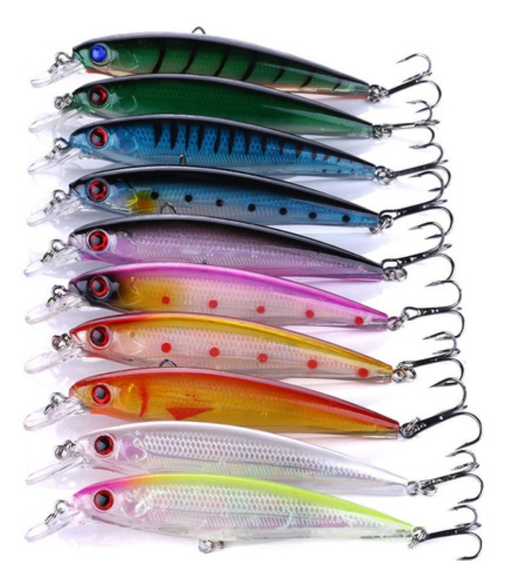 10 Curricán Minnow Láser 11 Cm 14 G De Pesca