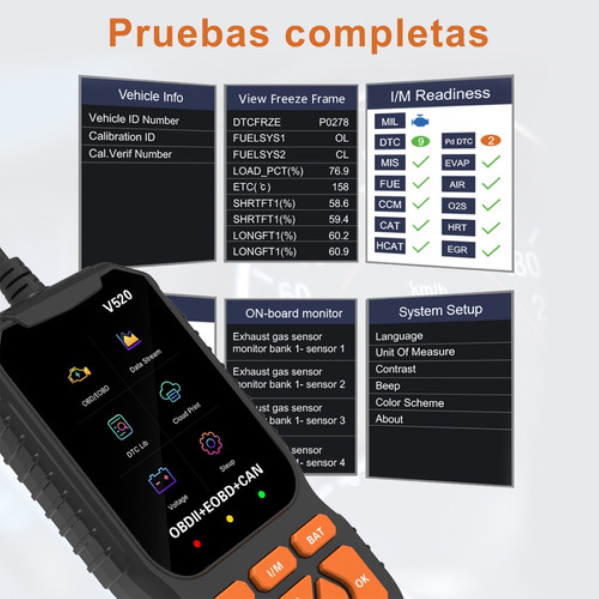 Scanner Obd2 Multifuncional Automotriz Launch Creader 35901 negro