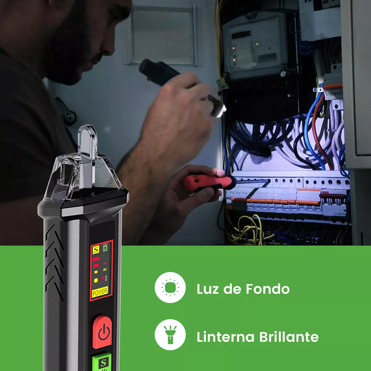 Lapiz Detector De Voltaje 12-1000 Ac Probador De Corriente
