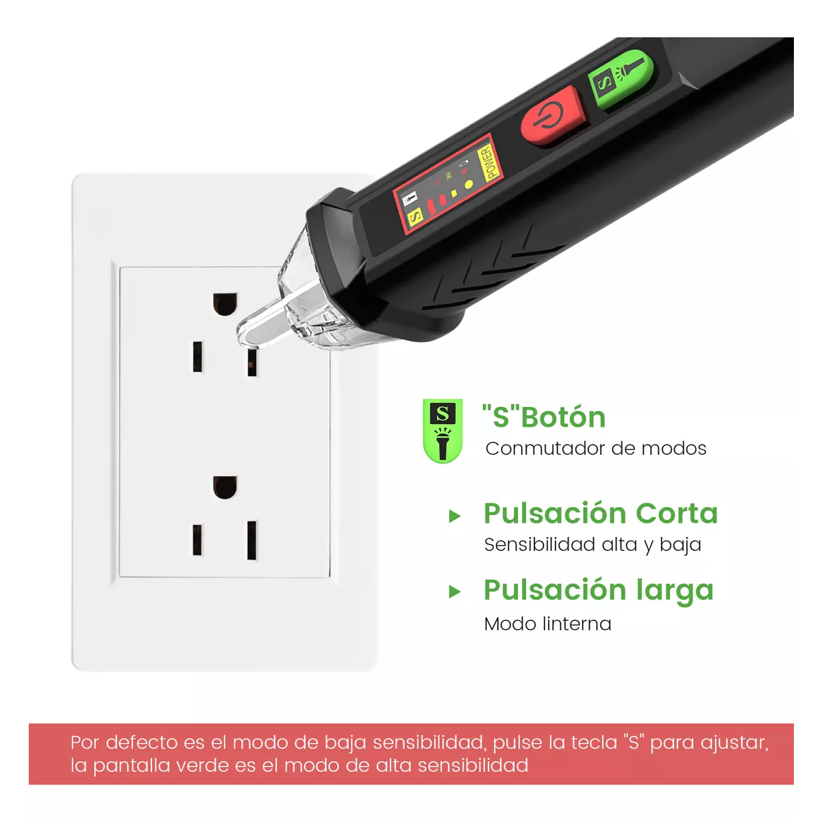 Lapiz Detector De Voltaje 12-1000 Ac Probador De Corriente
