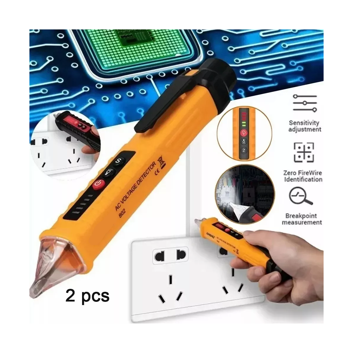 Lápiz Detector De Voltaje Probador De Corriente Ac12-1000v