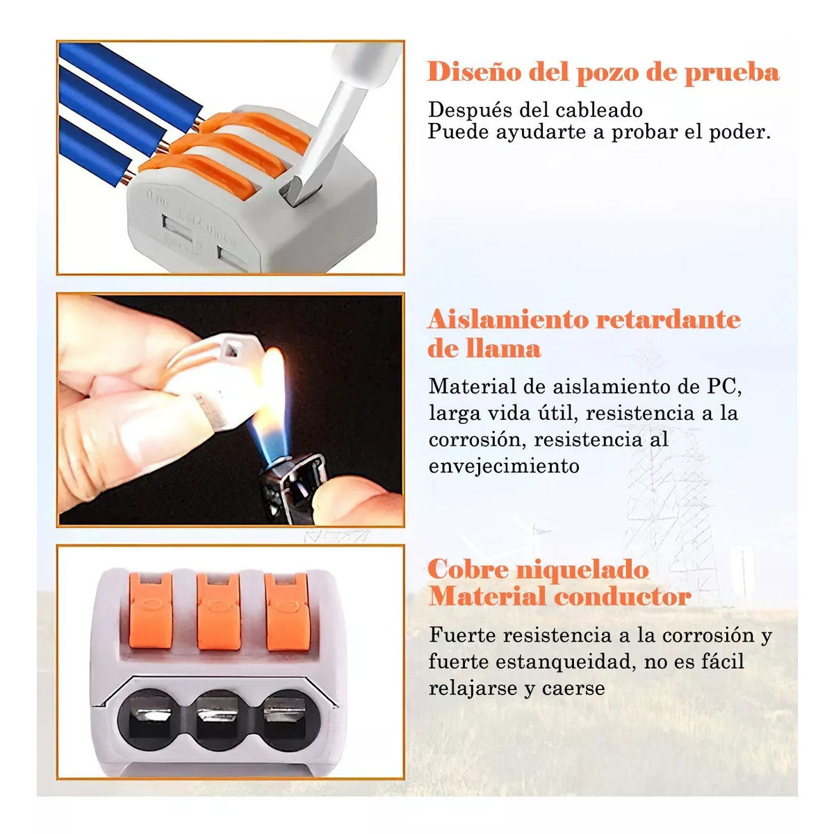 Kit 121 Conectores De Cable Compactos Bloques Eléctricos Empalme