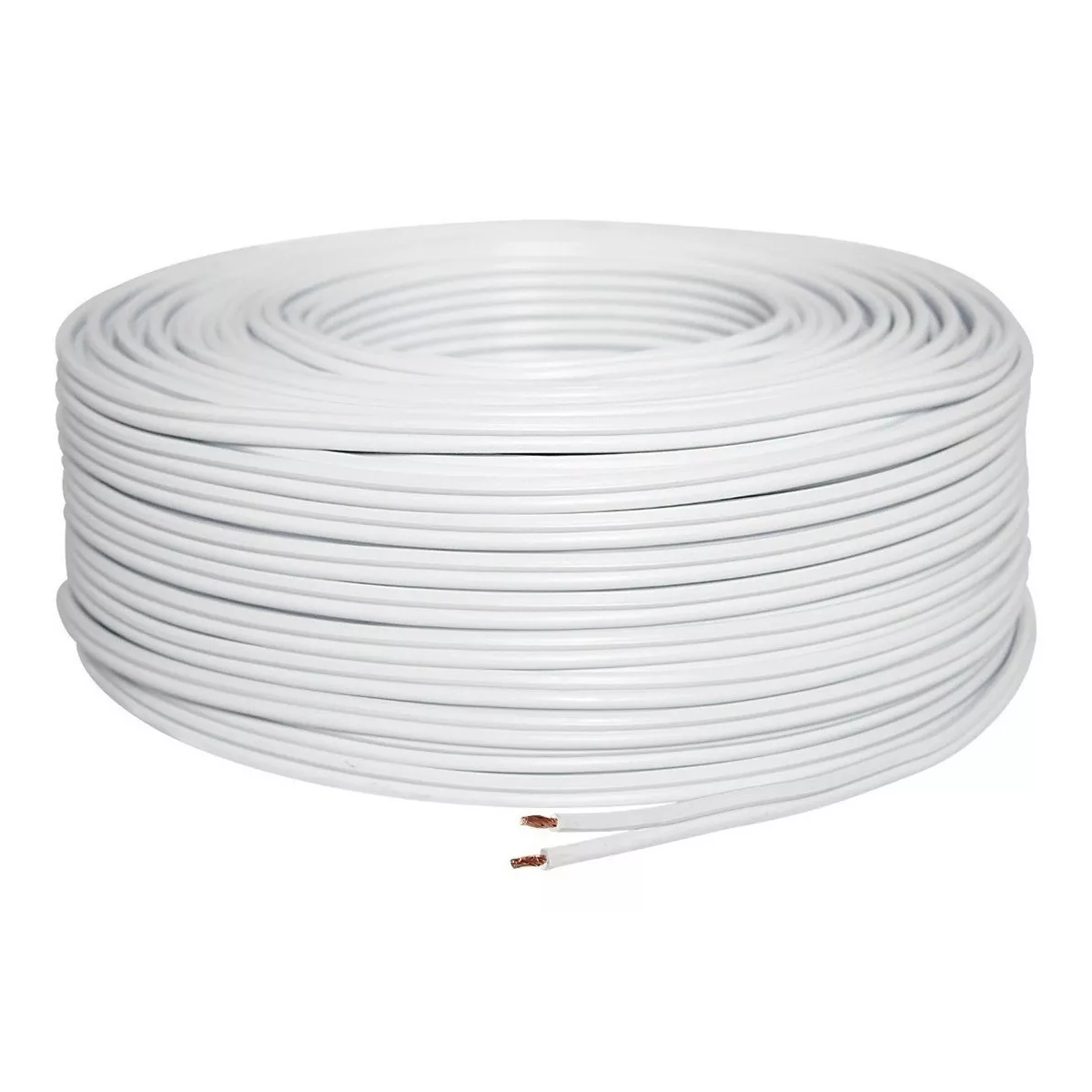 Cable dúplex POT18 1x2.5mm² blanco x 100m en rollo