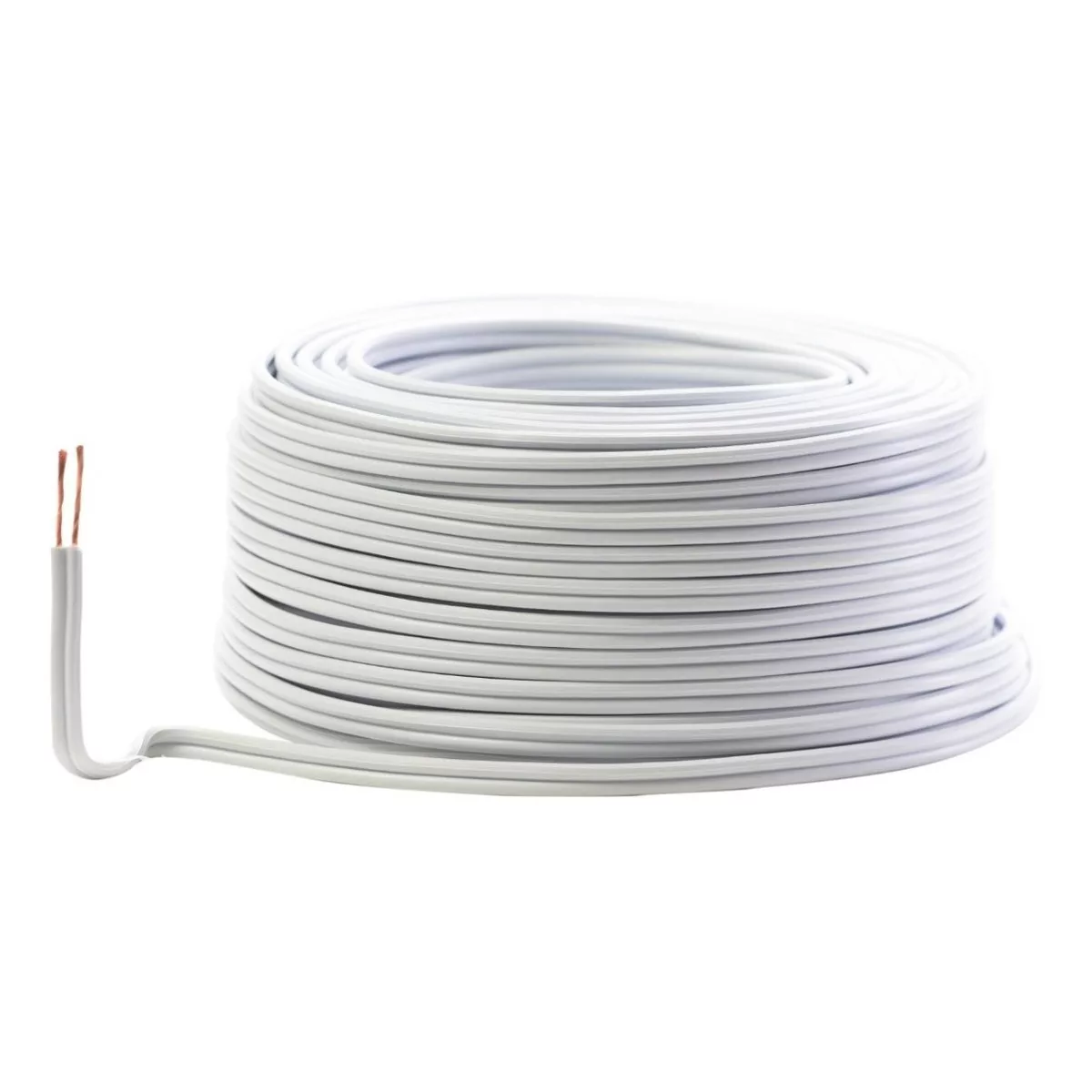 Cable dúplex POT18 1x2.5mm² blanco x 100m en rollo
