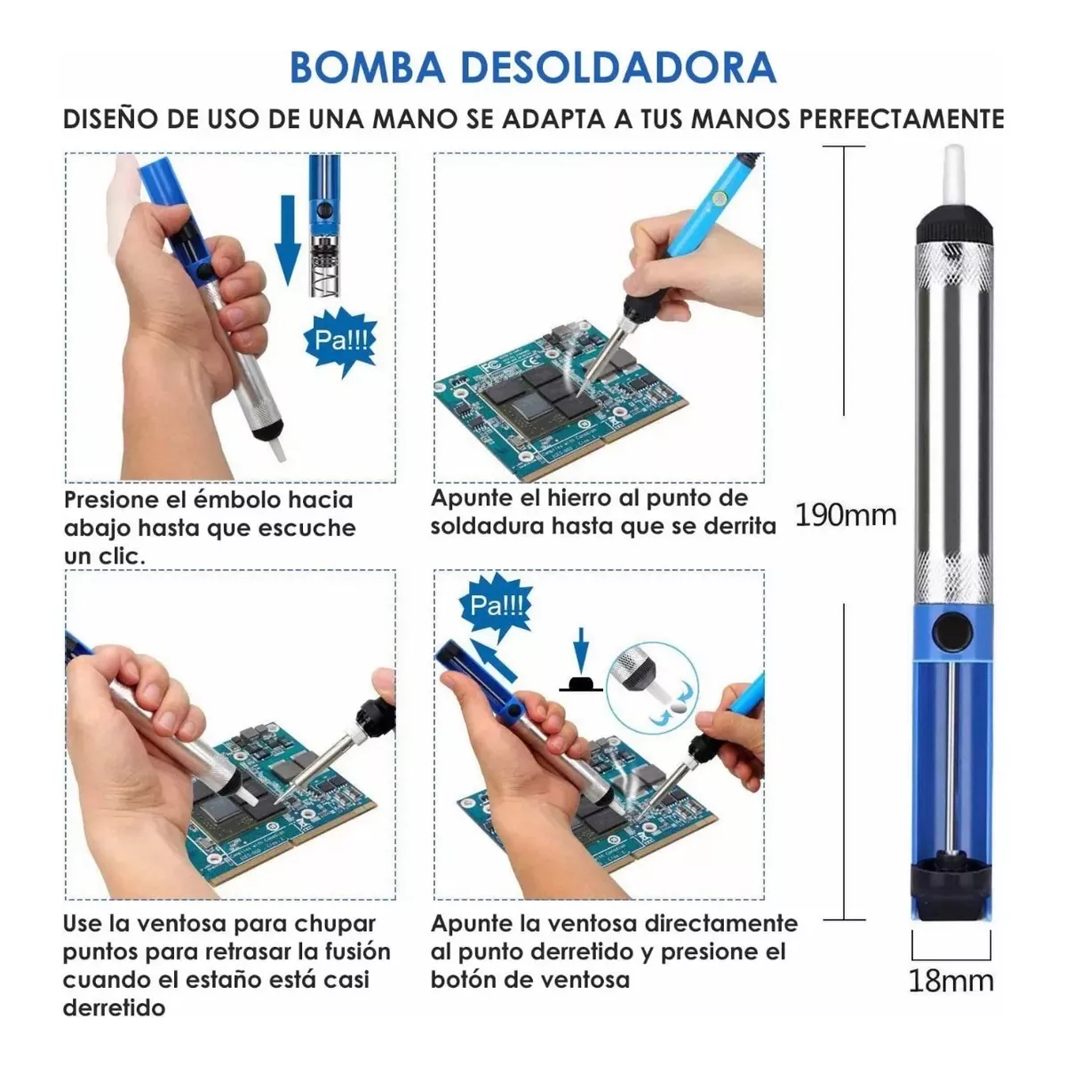 Soldador Eléctrico Con Multímetro Digital Y Herramientas