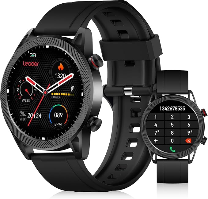 A FreshFun Smartwatch Reloj inteligente Deportivo Unisex Pantalla 1.32 Inch