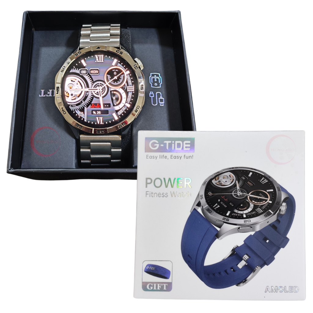 Reloj Smartwatch G Tide Power Con Audífonos Bluetooth Metal