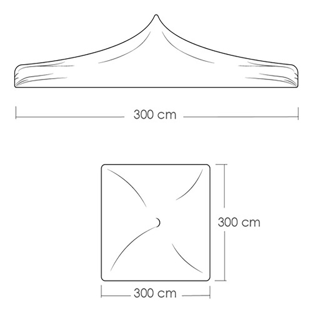 Toldo Plegable con Paredes 3x3 Rojo