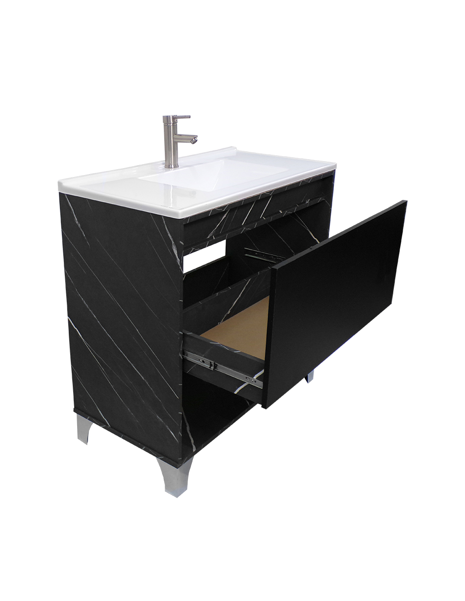 Gabinete De Baño Con Lavabo, Llave y Cajon Minimalista HIMALAYA