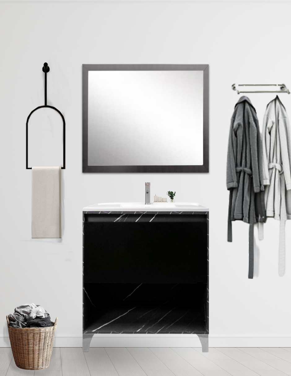 Gabinete De Baño Con Lavabo, Llave y Cajon Minimalista HIMALAYA