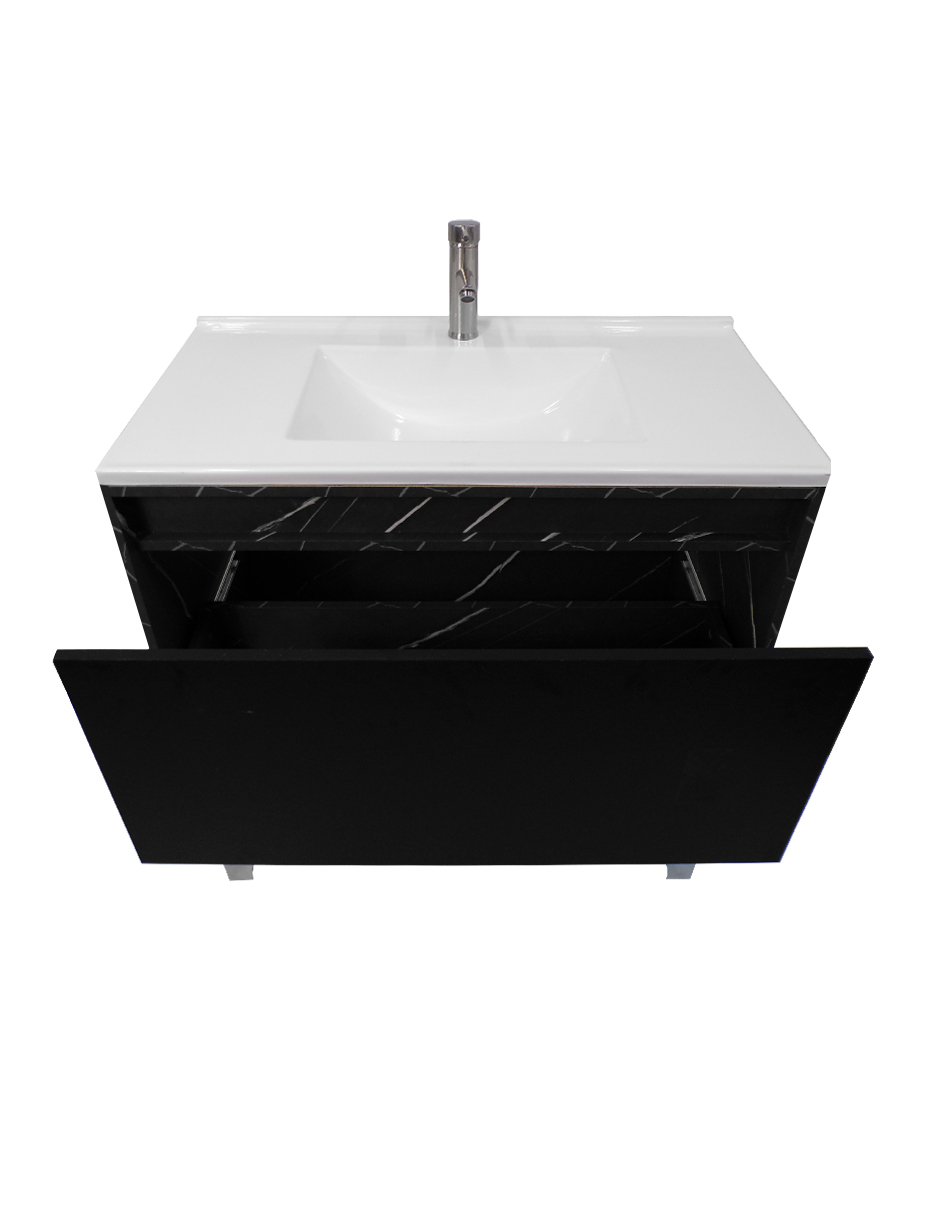 Gabinete De Baño Con Lavabo, Llave y Cajon Minimalista HIMALAYA