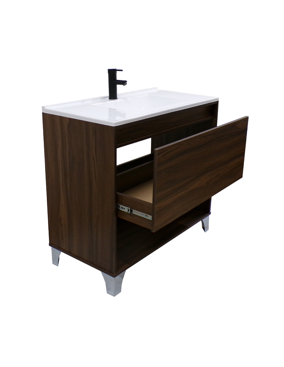 Gabinete De Baño Con Lavabo, Llave y Cajon Minimalista HIMALAYA