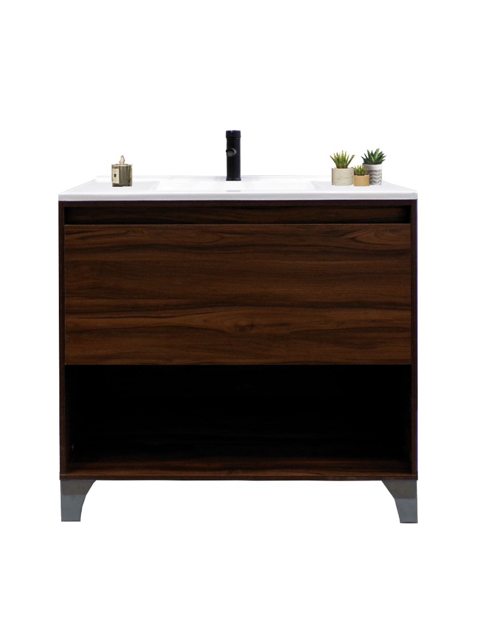 Gabinete De Baño Con Lavabo, Llave y Cajon Minimalista HIMALAYA