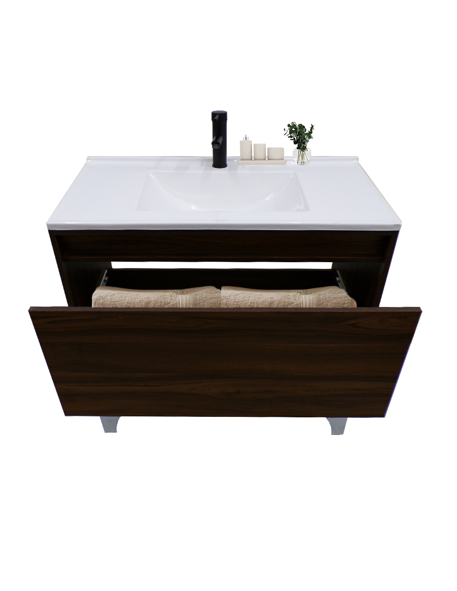 Gabinete De Baño Con Lavabo, Llave y Cajon Minimalista HIMALAYA