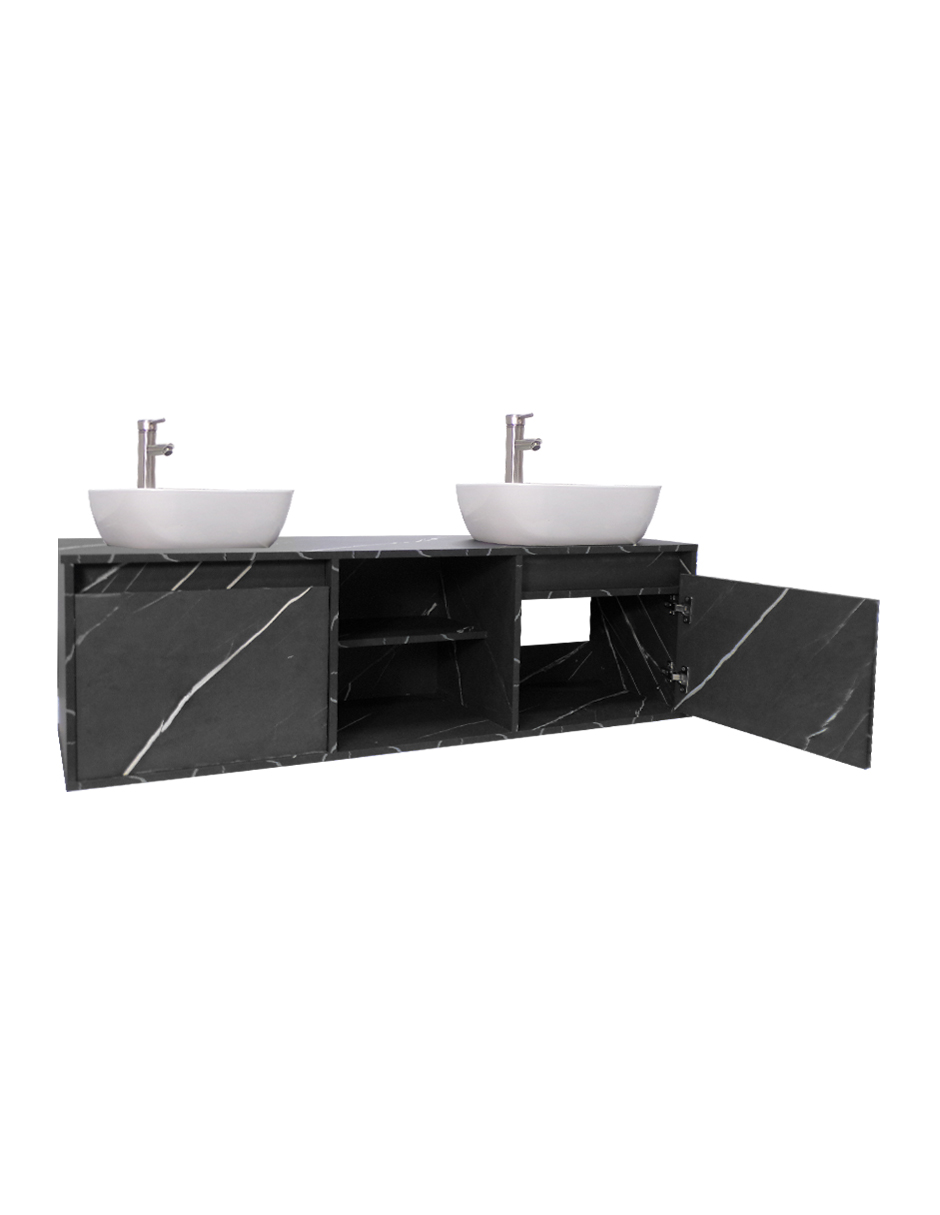 Gabinete De Baño Para Lavamanos Doble DARCY Minimalista