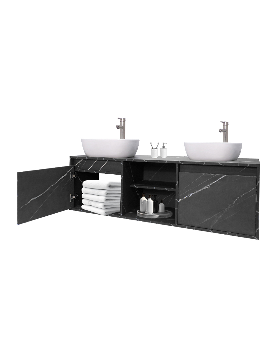 Gabinete De Baño Para Lavamanos Doble DARCY Minimalista