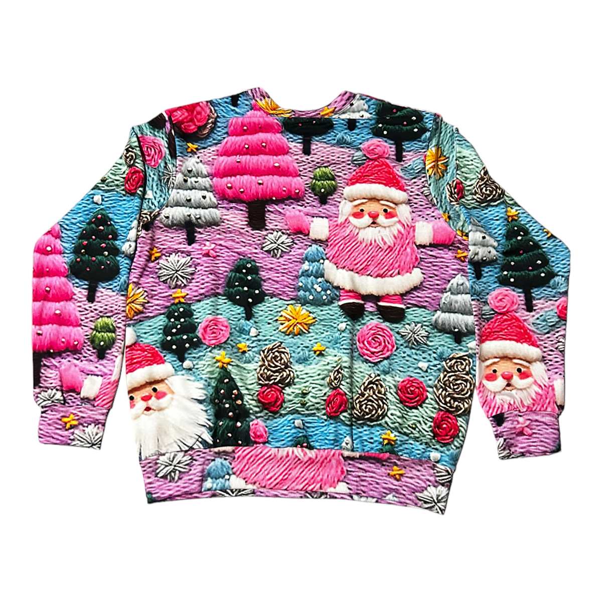 Sudadera Ligera Detalle Lentejuela Navidad Santa Claus