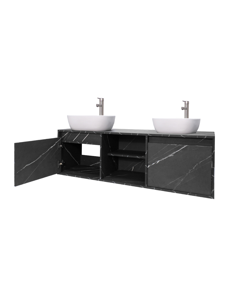 Gabinete De Baño Para Lavamanos Doble DARCY Minimalista