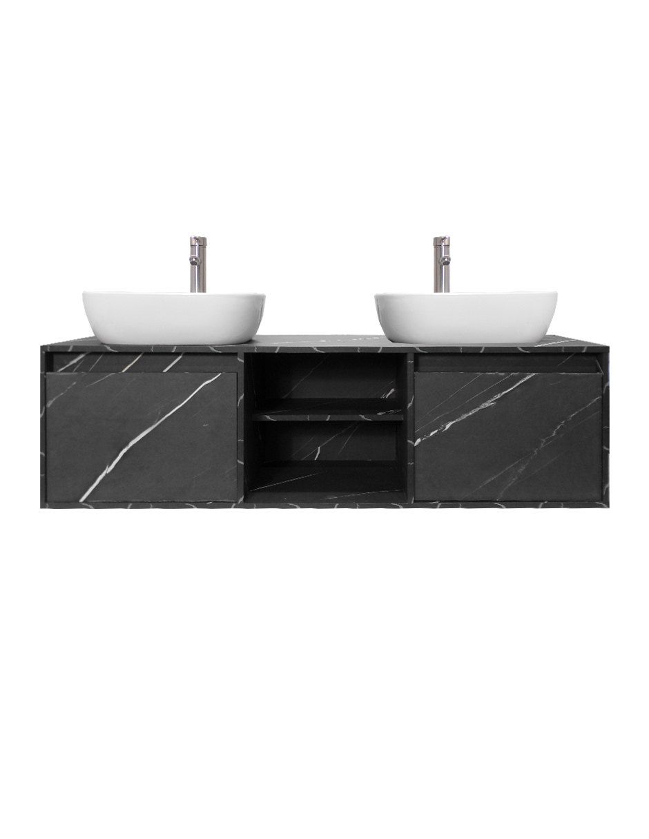Gabinete De Baño Para Lavamanos Doble DARCY Minimalista