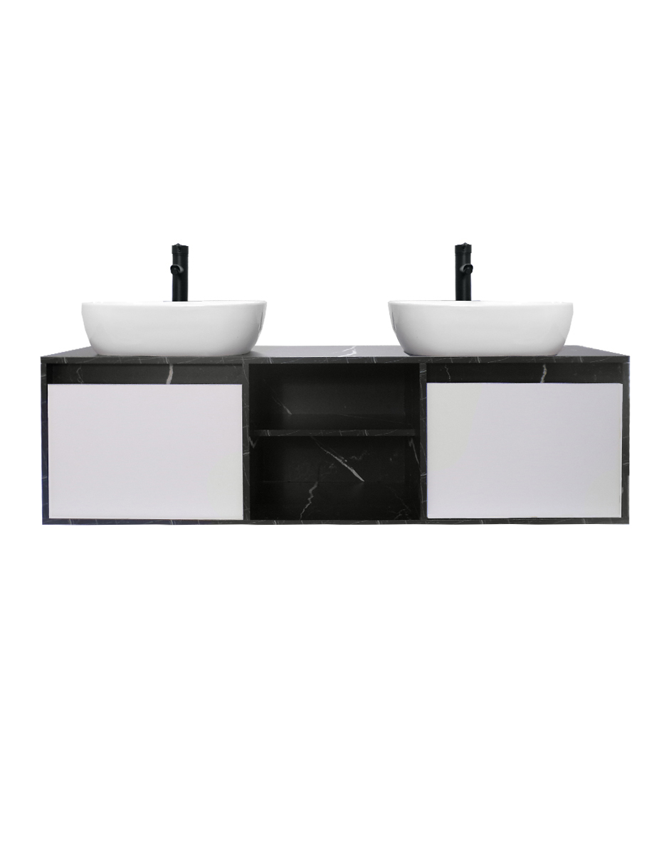  Gabinete De Baño Para Lavamanos Doble DARCY Minimalista