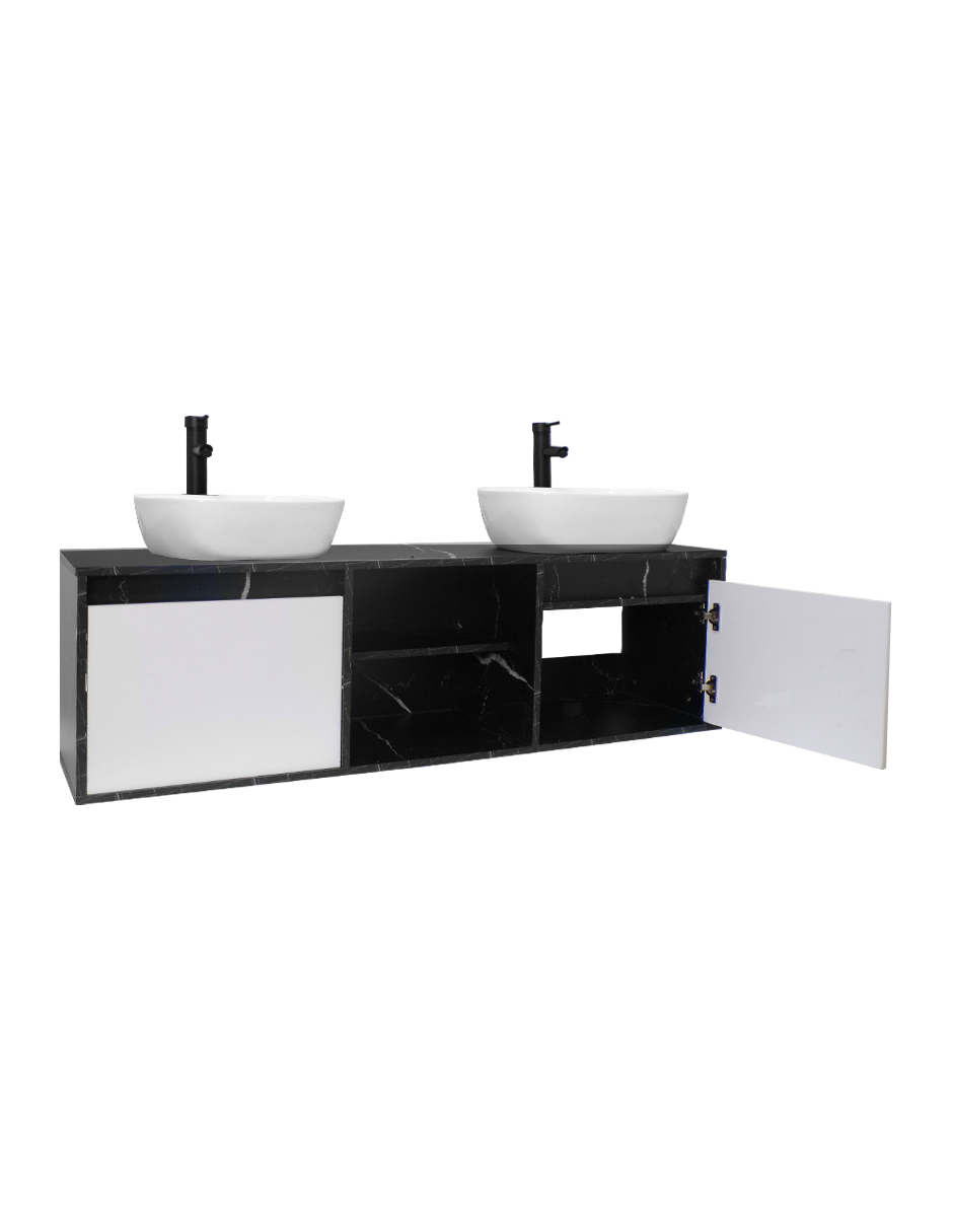  Gabinete De Baño Para Lavamanos Doble DARCY Minimalista