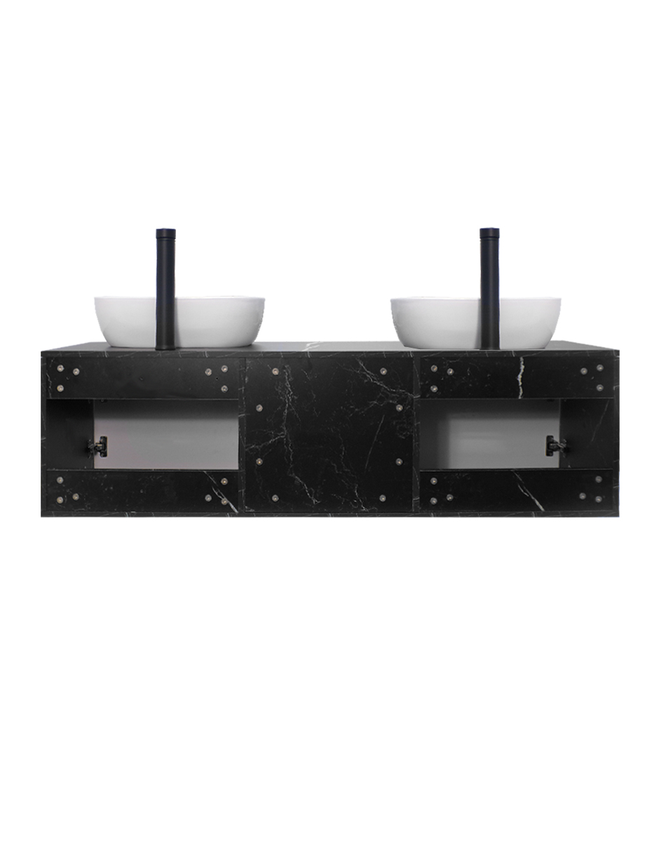  Gabinete De Baño Para Lavamanos Doble DARCY Minimalista