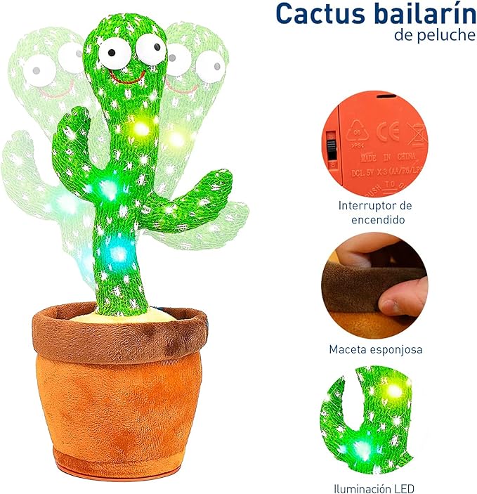Cactus Bailarín que habla y repite Bluelander