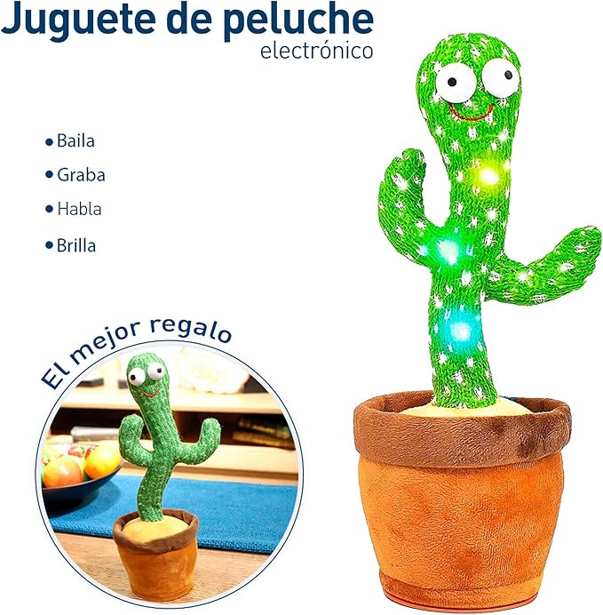 Cactus Bailarín que habla y repite Bluelander