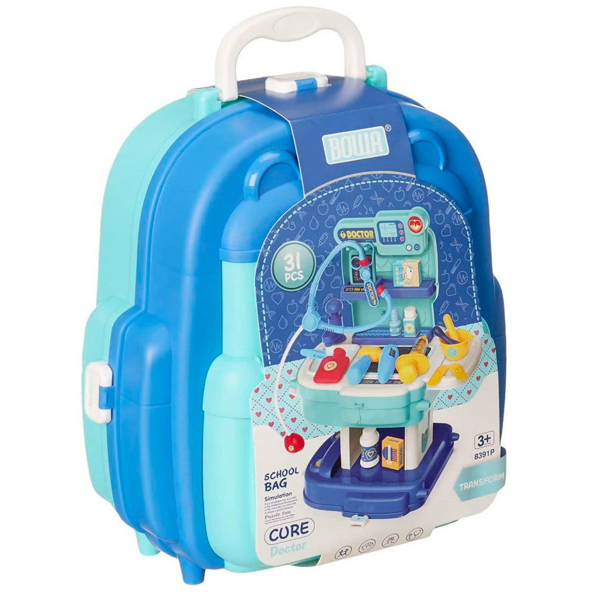 Juguete Meletin de Doctor 2 en 1 con 31 Piezas