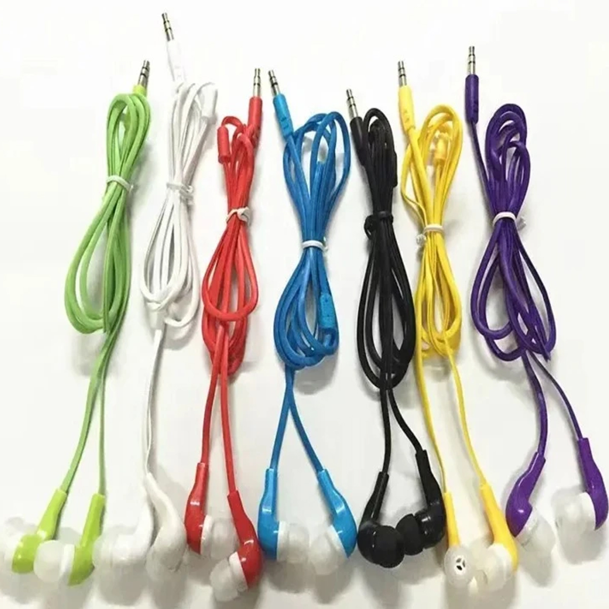10 Piezas Audifonos In Ear 3.5mm Sin Microfono Color Al Azar