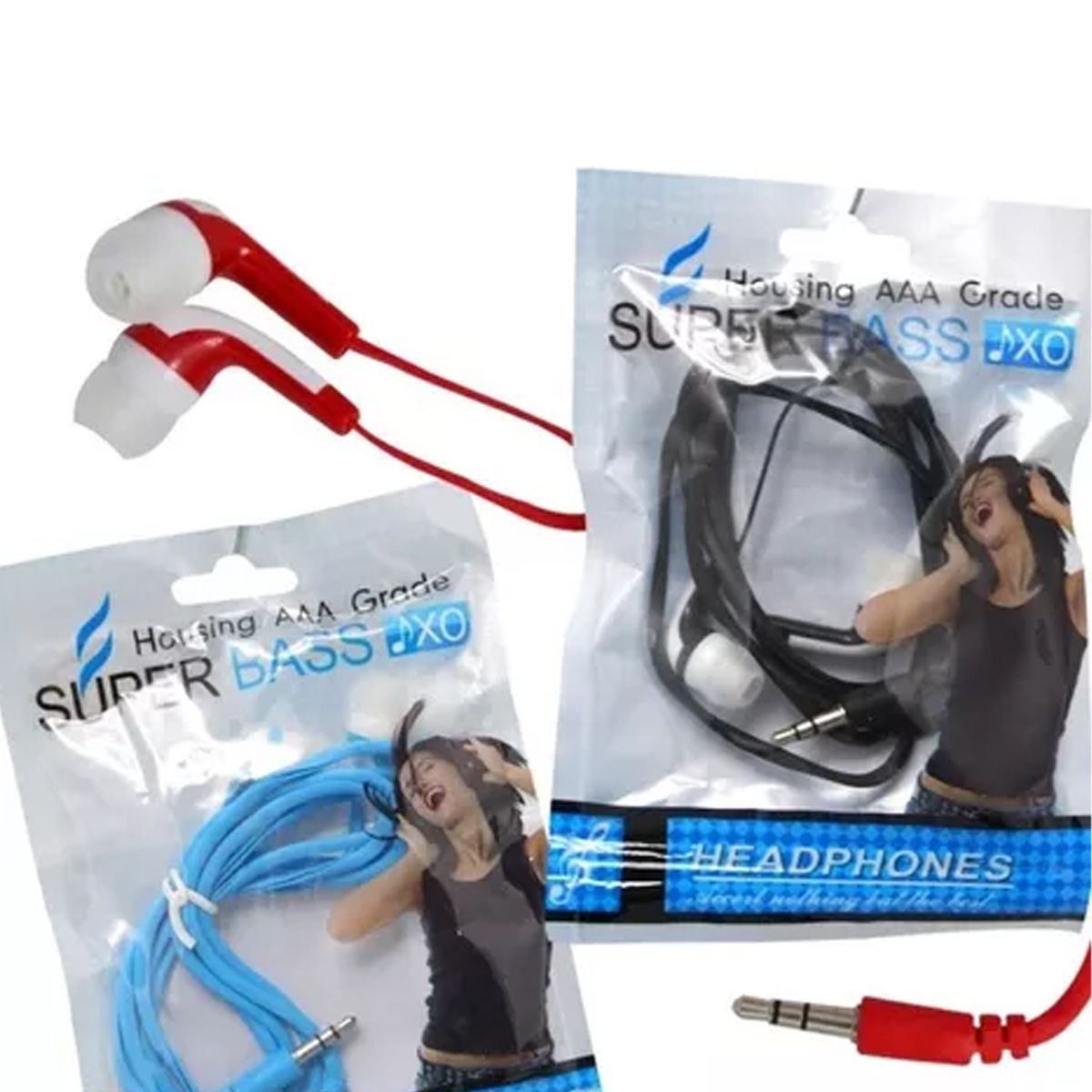 10 Piezas Audifonos In Ear 3.5mm Sin Microfono Color Al Azar