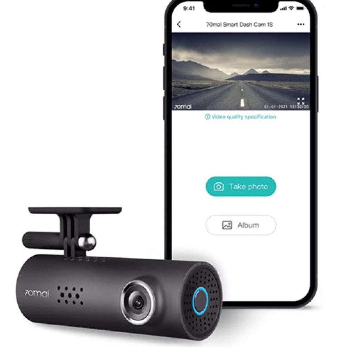 Xiaomi 70mai 1s 1080p Camara Dvr Auto Dash Smart Wifi negra