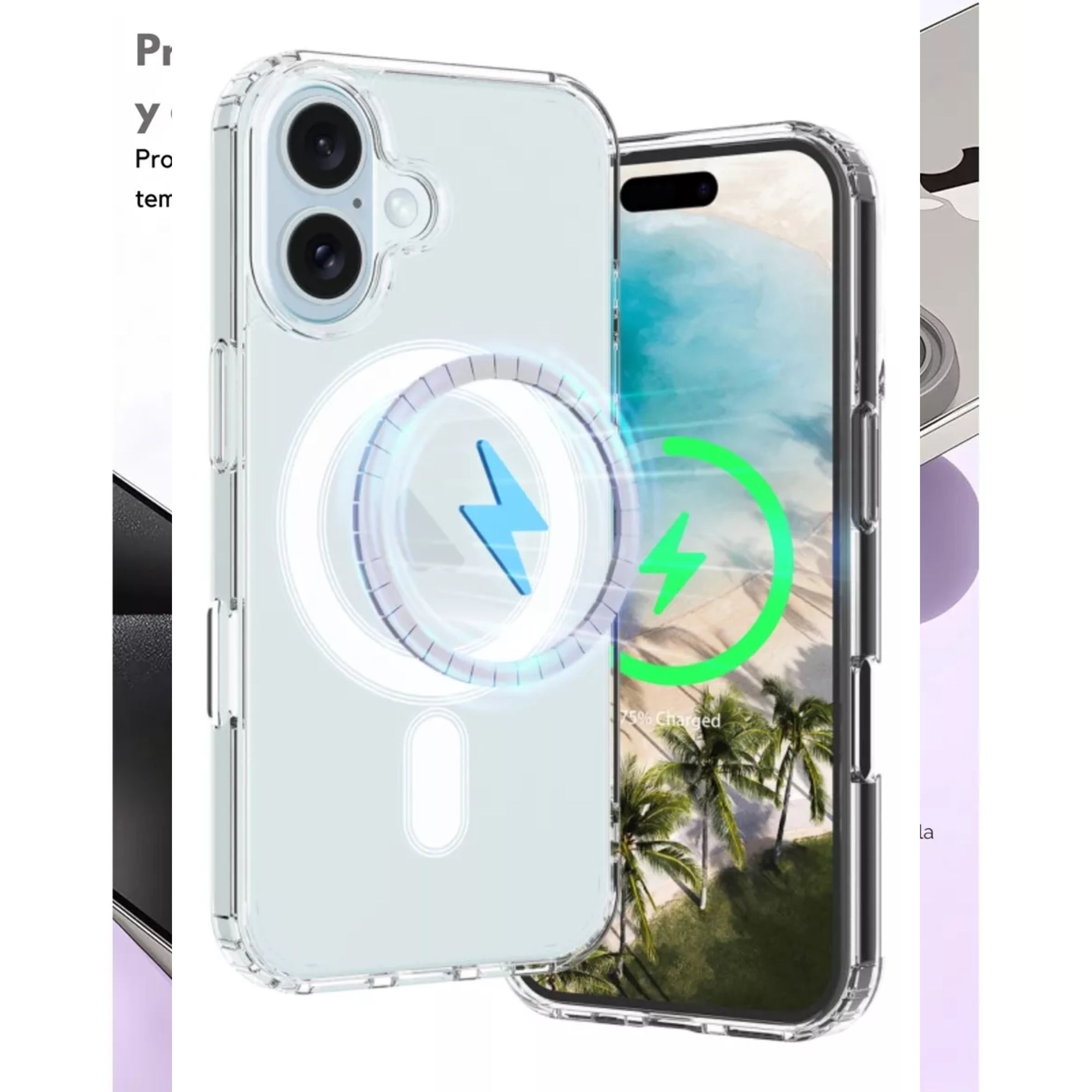 Funda Transparente Clear Case Color Para Iphone 16 pro max / Transparente