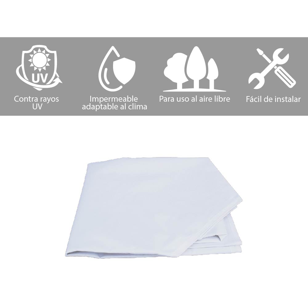 Lona 3x3 600D  Blanca