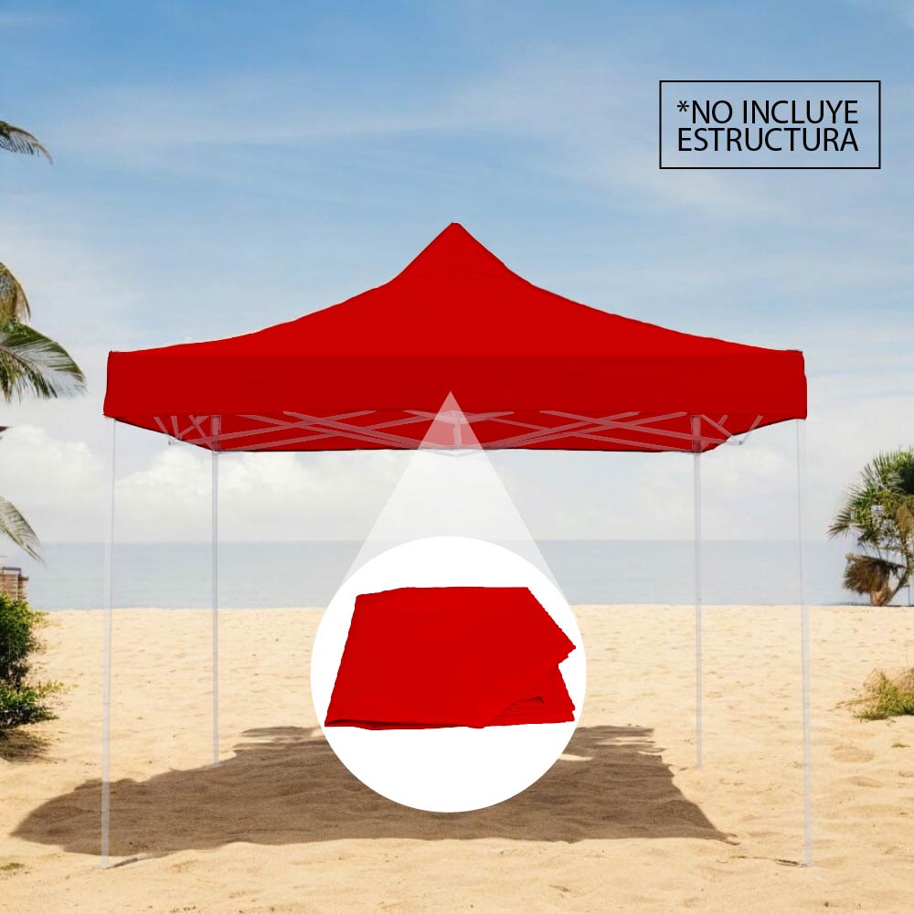Lona 3x3 600D  Roja