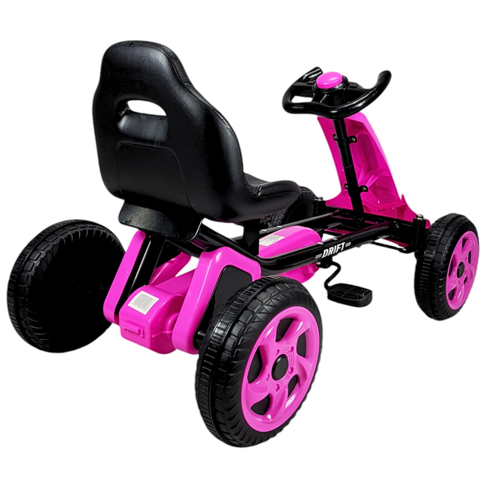 Go Kart para Niños, Avalancha Montable con Pedales, 30 kg - Rosa