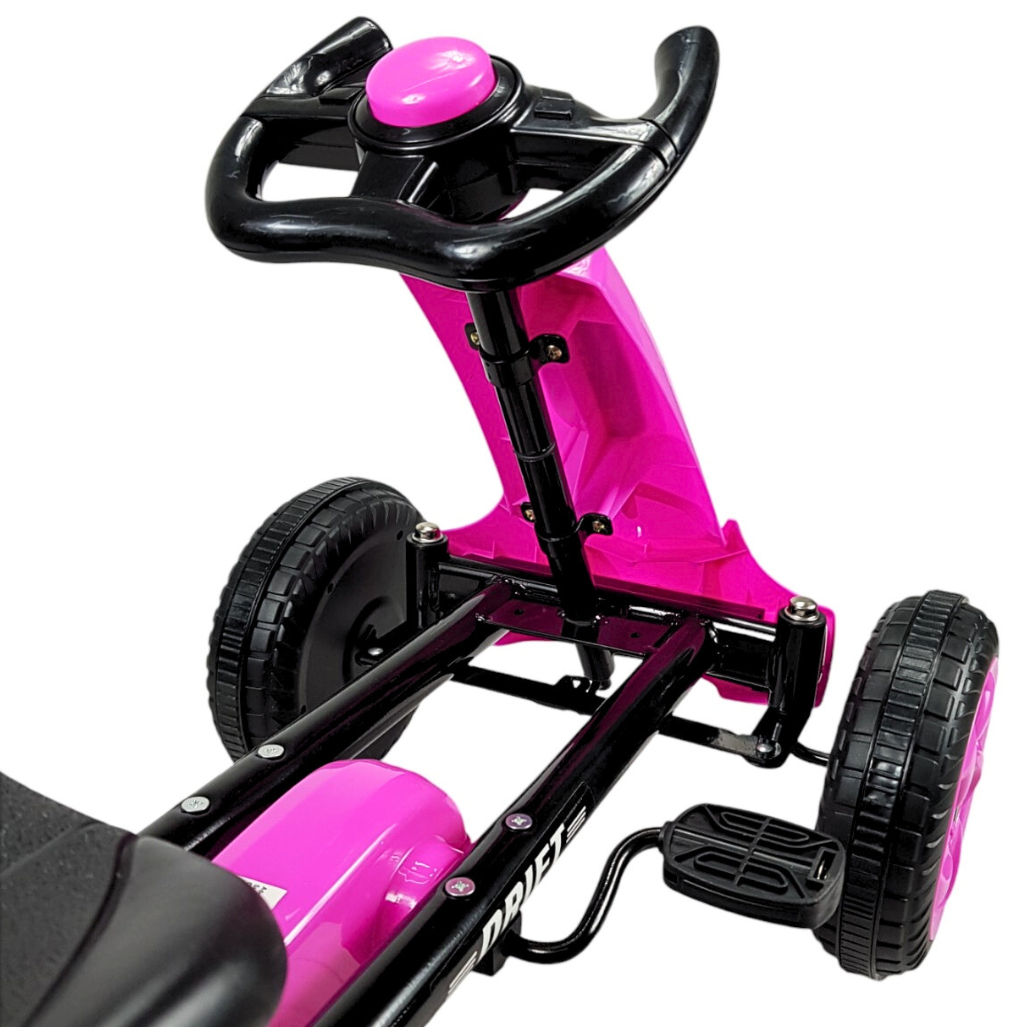 Go Kart para Niños, Avalancha Montable con Pedales, 30 kg - Rosa