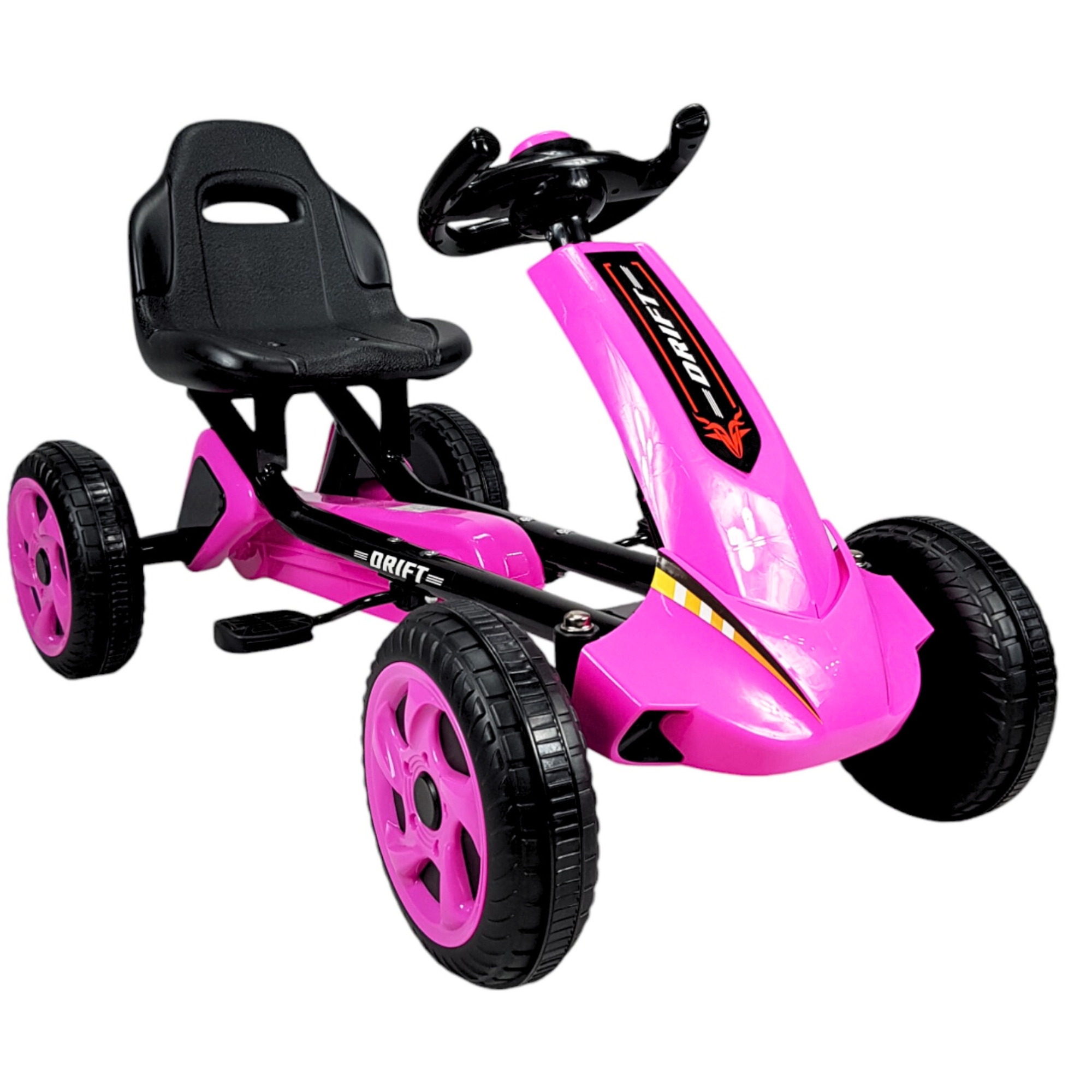 Go Kart para Niños, Avalancha Montable con Pedales, 30 kg - Rosa