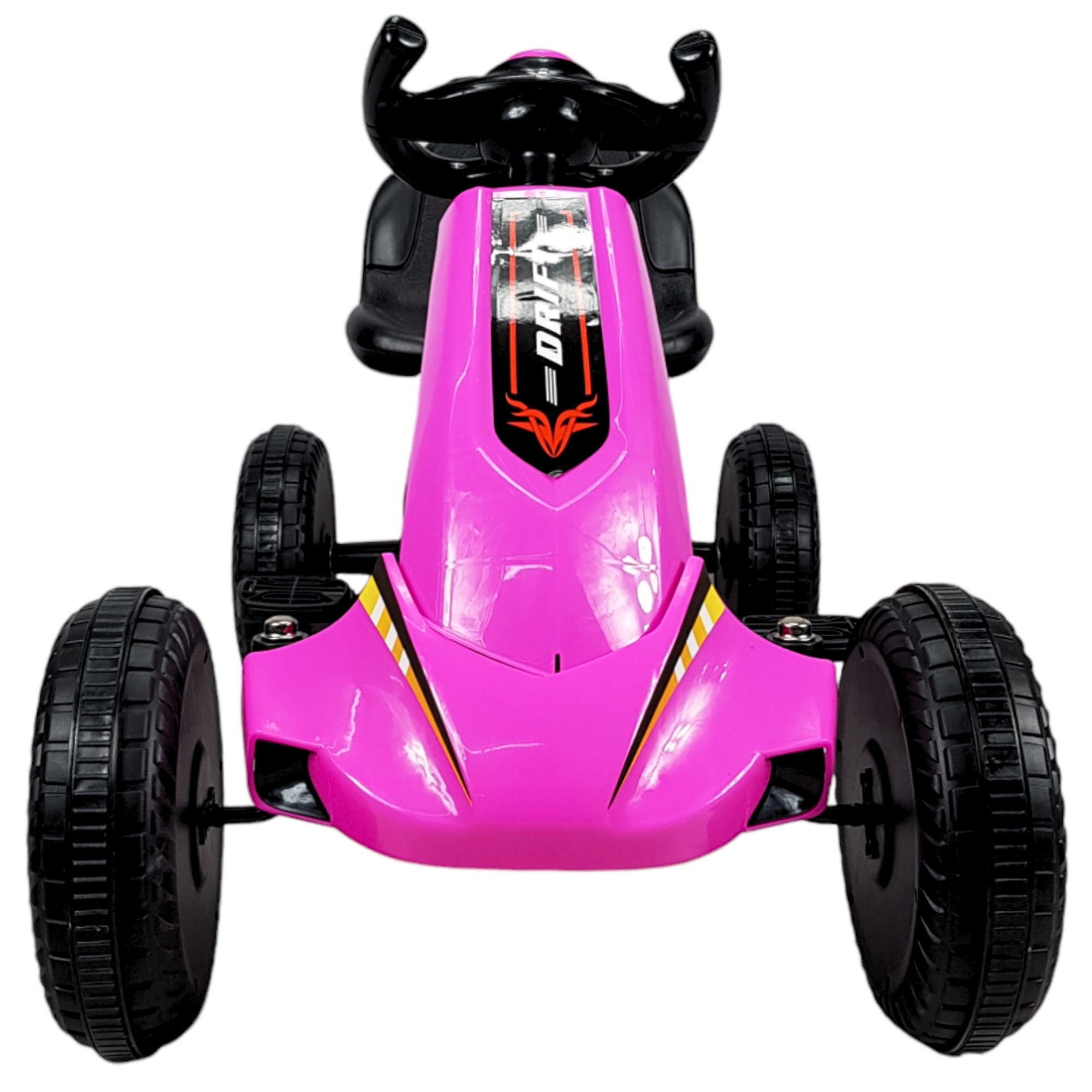 Go Kart para Niños, Avalancha Montable con Pedales, 30 kg - Rosa