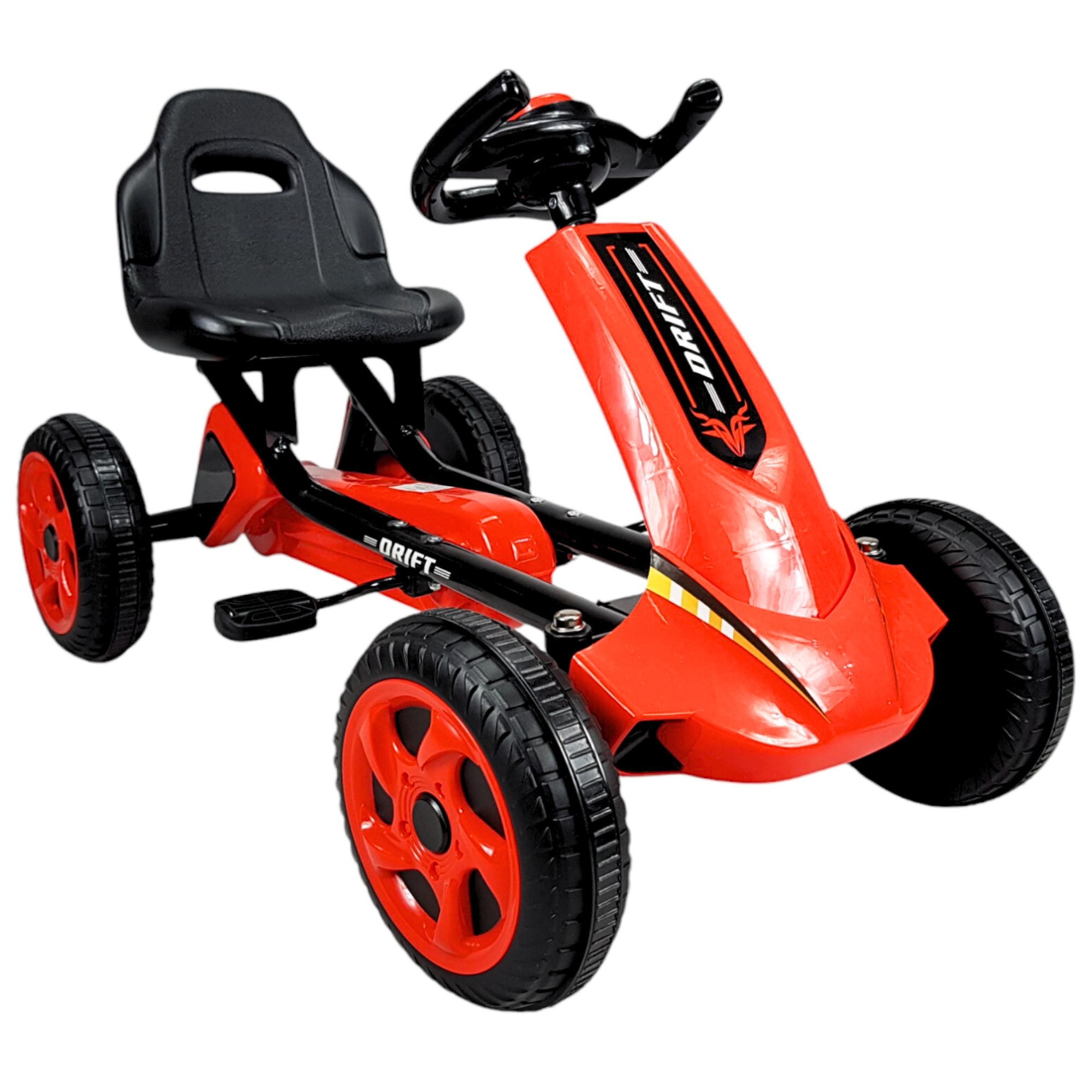 Go Kart para Niños, Avalancha Montable con Pedales, 30 kg - Rojo