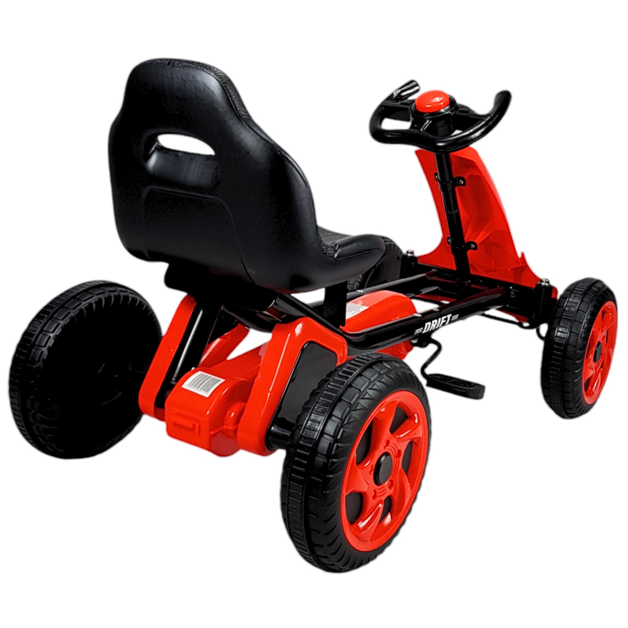 Go Kart para Niños, Avalancha Montable con Pedales, 30 kg - Rojo
