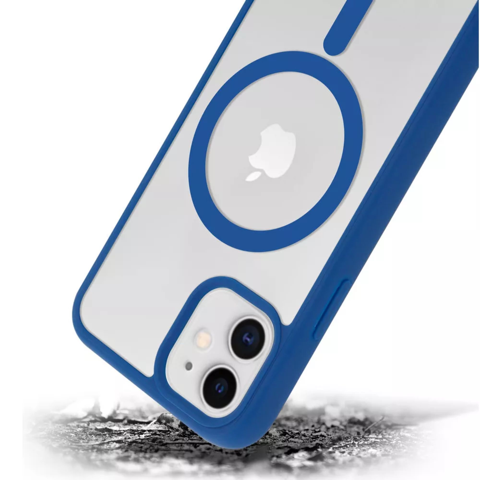 Funda Transparente Clear Case Color Para Iphone 16 pro / Azul navy