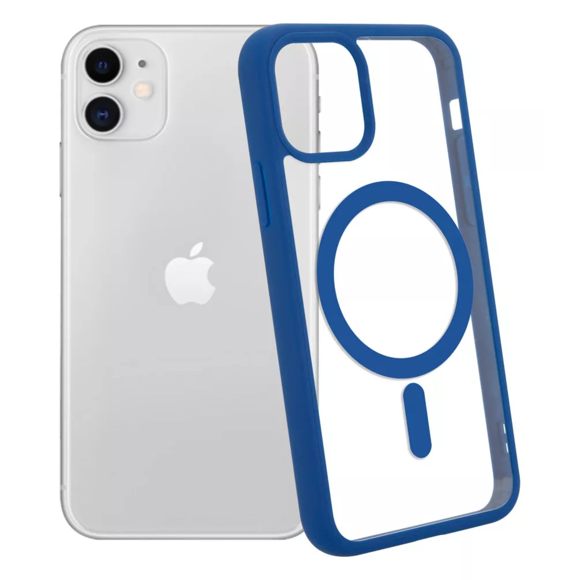 Funda Transparente Clear Case Color Para Iphone 16 pro / Azul navy