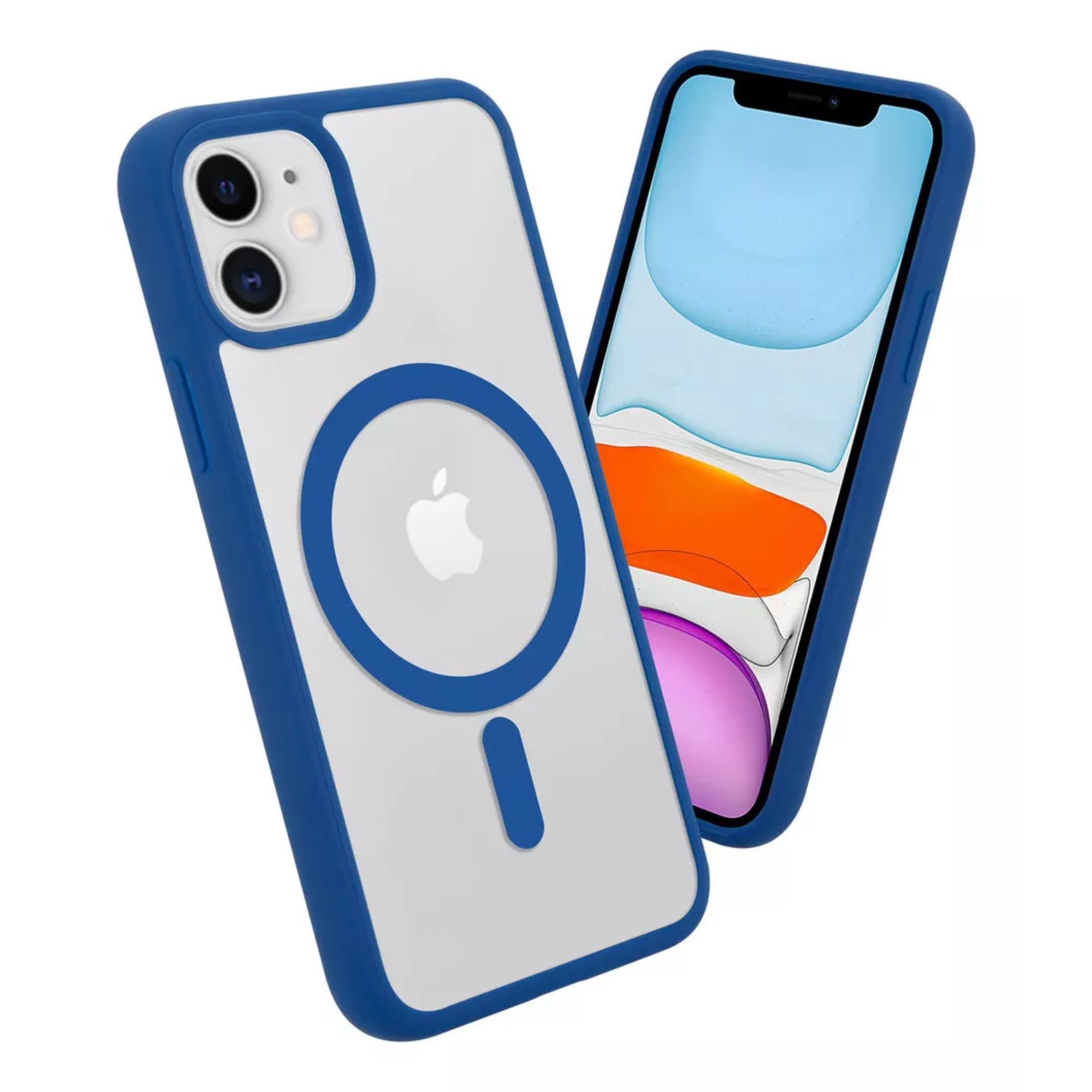 Funda Transparente Clear Case Color Para Iphone 16 pro / Azul navy