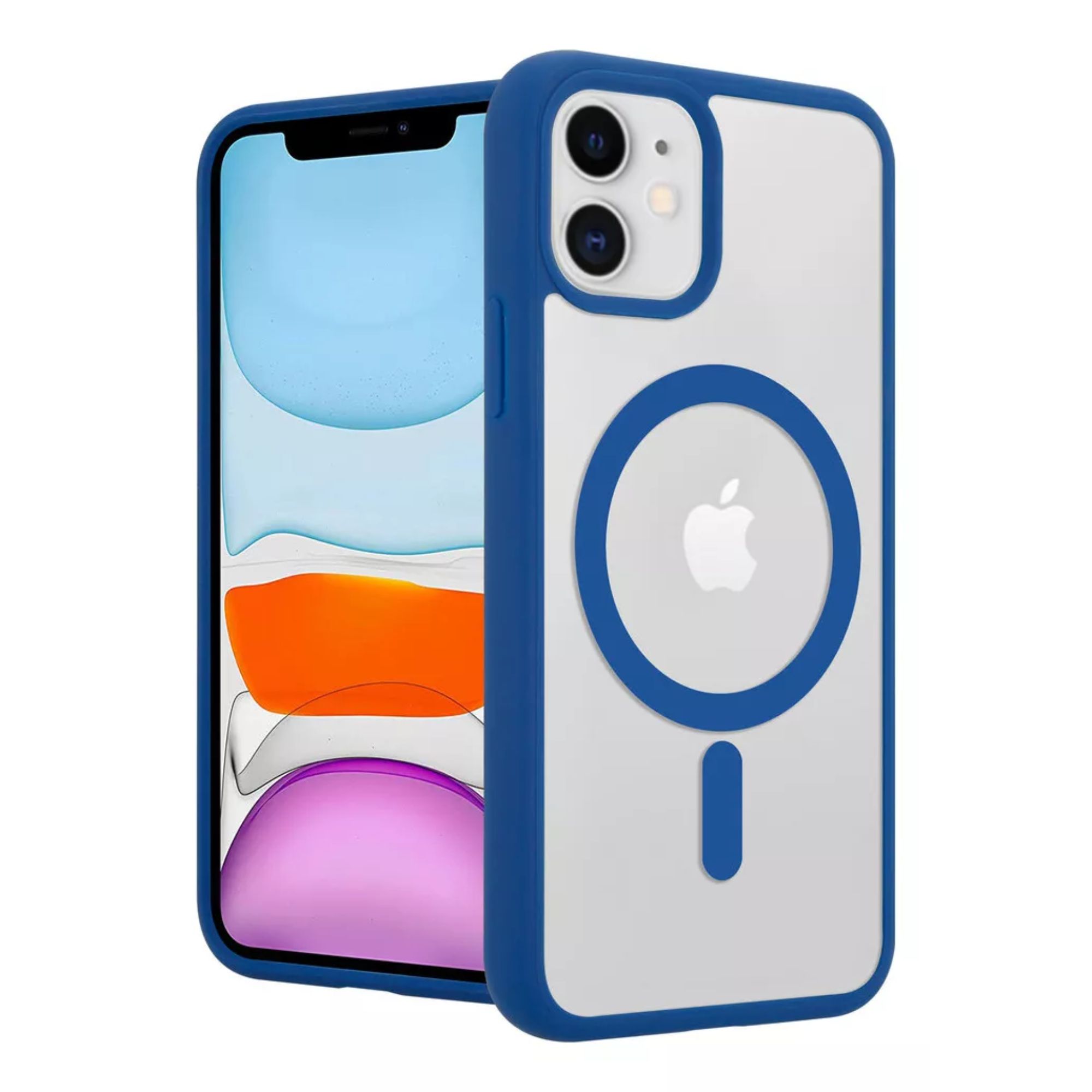 Funda Transparente Clear Case Color Para Iphone 16 pro / Azul navy