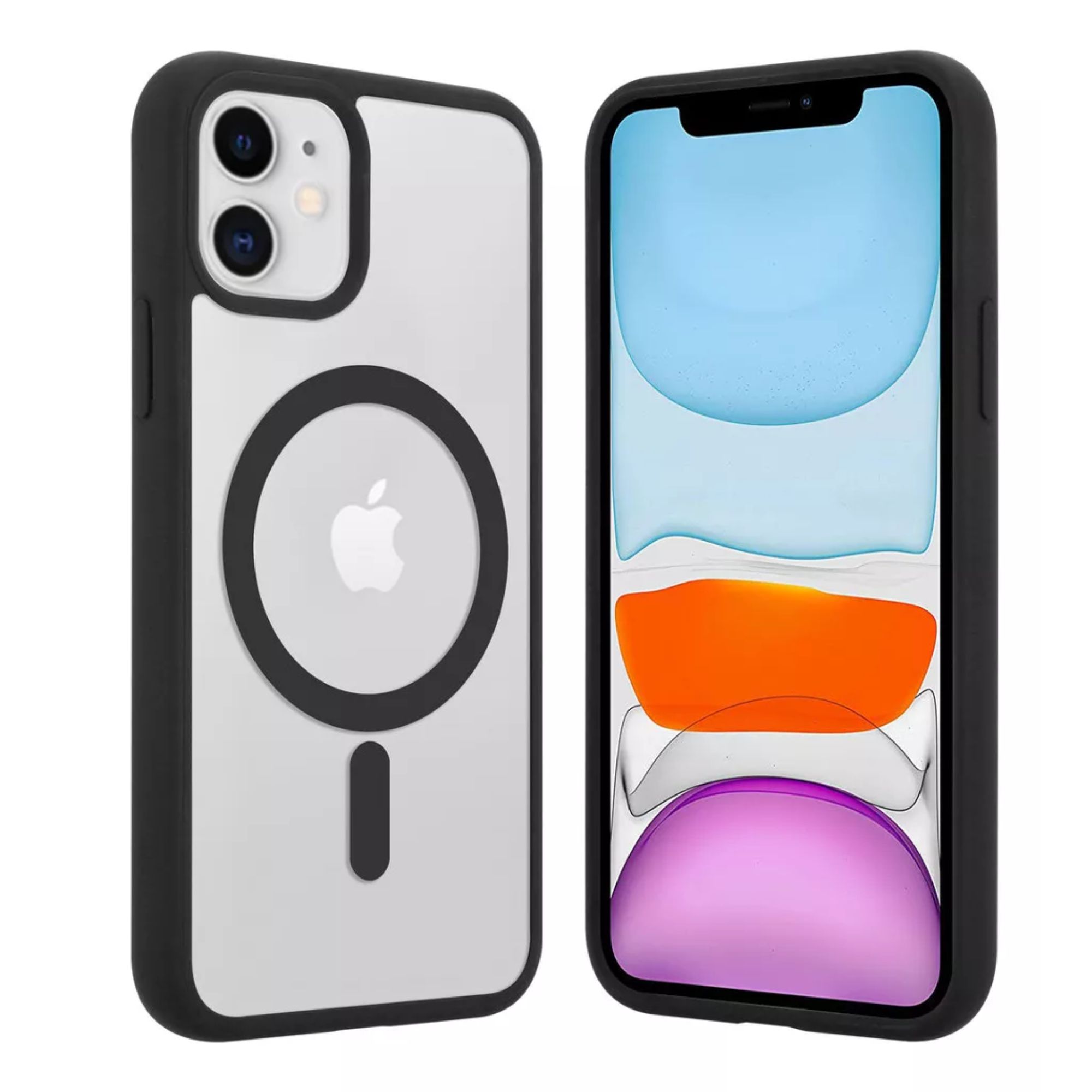 Funda Transparente Clear Case Color Para Iphone 16 plus / Negro