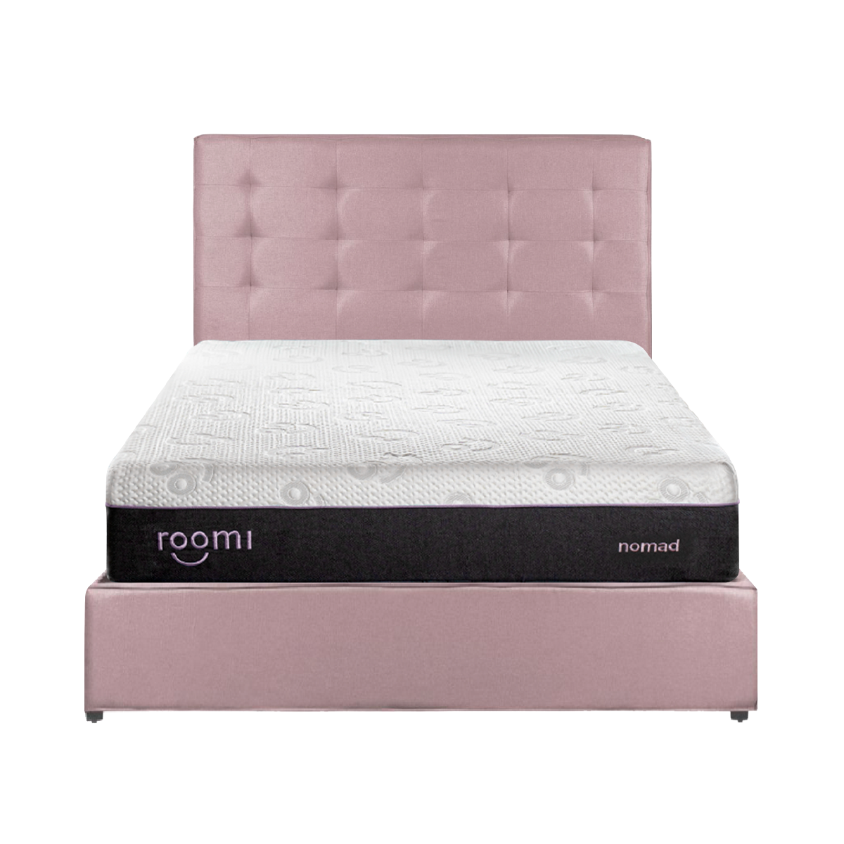 Cabecera Queen Size, Elaborada de Madera de Pino, Roomi Nomad Color Rosa